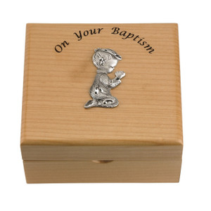 Baby Boy Wood Keepsake Box ST101