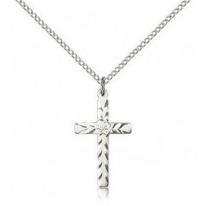 Sterling Silver Cross Pendant 5669SS/18S