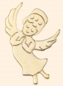 Gold Plated Angel Lapel Pin BK-P10299 Gold Plated Angel Lapel Pin BK-P10299