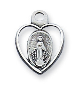 Sterling Silver Miraculous Medal LMH Sterling Silver Miraculous Medal LMH