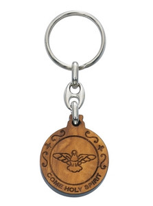Confirmation Holy Spirit Olive Wood Keychain KR7GFT Confirmation Holy Spirit Olive Wood Keychain KR7GFT