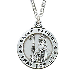 Sterling Silver St. Patrick Pendant L600PT Sterling Silver St. Patrick Pendant L600PT