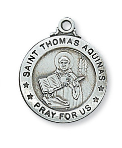 Sterling Silver St. Tomas Aquinas Pendant L600TQ