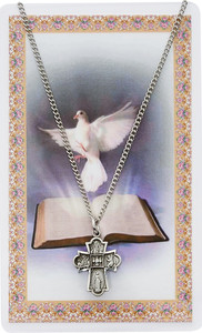 PEWTER 4WAY PRAYER CARD SET PSD1810