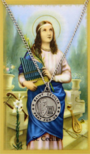 St. Cecilia Prayer Card Set PSD600 St. Cecilia Prayer Card Set PSD600