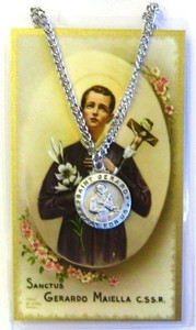 St. Gerard Majella Medal and Prayer Card Set PSD600GR St. Gerard Majella Medal and Prayer Card Set PSD600GR
