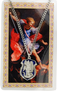 ST MICHAEL  MEDAL and Prayer CARD SET PSD764