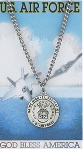 St. Michael Air Force Medal & Prayer Card SET PSD650AF