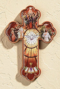 Confirmation Holy Spirit Small Wall Cross NS391 Confirmation Holy Spirit Small Wall Cross NS391