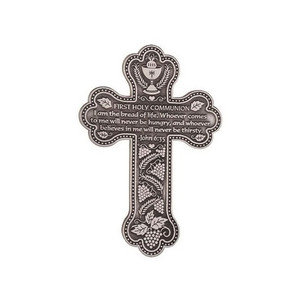 Pewter Communion Wall Cross - 5.5 inch Pewter Communion Wall Cross - 5.5 inch