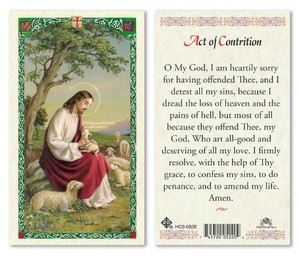 Act of Contrition Holy Card