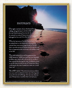 8" x 10" Footprints Wall Plaque