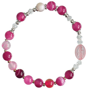Rosary Bracelet Children Gemstone Purple 6mm RCB43 Rosary Bracelet Children Gemstone Purple 6mm RCB43