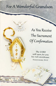 For A Wonderful Grandson Confirmation Greeting Card 87147 For A Wonderful Grandson Confirmation Greeting Card 87147