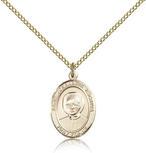 Gold Filled St. Josemaria Escriva Pendant, Gold Filled Lite Curb Chain, Medium Size Catholic Medal, 3/4" x 1/2" Gold Filled St. Josemaria Escriva Pendant, Gold Filled Lite Curb Chain, Medium Size Catholic Medal, 3/4" x 1/2"