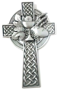 5" Pewter Celtic Communion Cross JC-10007-E 5" Pewter Celtic Communion Cross JC-10007-E