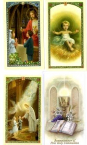 First Communion Laminated Holy Cards First Communion Laminated Holy Cards