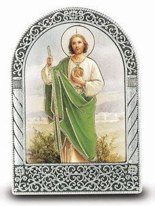 Saint Jude Standing Easel Desk Plaque 2538-320 Saint Jude Standing Easel Desk Plaque 2538-320