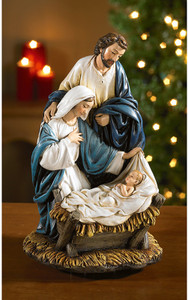 Nativity Come Let Us Adore Him Figurine Musical Statue RC695 Nativity Come Let Us Adore Him Figurine Musical Statue RC695