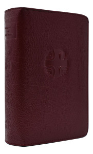 Liturgy of the Hour Burgundy Leather Zipper Case Vol. II 402/10LC