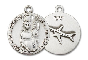 Our Lady of Loretto Sterling Silver Medal Our Lady of Loretto Sterling Silver Medal