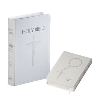 Catholic Companion Edition Bible - Librosario NABRE White #3339 Catholic Companion Edition Bible - Librosario NABRE White #3339