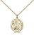 Gold Filled St. Thomas More Pendant, Gold Filled Lite Curb Chain, 3/4" x 5/8" Gold Filled St. Thomas More Pendant, Gold Filled Lite Curb Chain, 3/4" x 5/8"