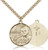 Gold Filled Pope John Paul II Pendant, Stainless Gold Heavy Curb Chain, 1" x 7/8" Gold Filled Pope John Paul II Pendant, Stainless Gold Heavy Curb Chain, 1" x 7/8"