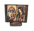 Saint Benedict & Guadalupe Wood Standing Adhesive Plaque
