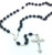 Confirmation Holy Spirit Silver Plated Box with Black Wood Bead Rosary