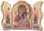 GOLD EMBOSSED OUR LADY OF PASSION TRIPTYCH