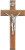 12" Walnut Crucifix, 5.5" Antique Pewter Finish Corpus