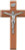 10" Cherry Wood Crucifix, 4.5" Antique Pewter Finish Corpus