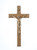 6.25" Oak Crucifix, 3" Antique Gold Finish Corpus