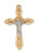 Two-Tone Gold on Sterling Crucifix 2.5cm 18'' chain