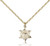 Gold Filled Star of David W/ Cross Pendant, Gold Filled Lite Curb Chain, 1/2" x 3/8"