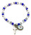 Child's Our Lady of Grace Sapphire Glass Bead Bracelet