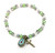 Child's Our Lady of Grace Green Glass Bead Bracelet