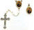 Our Lady of Perpetual Help Cats-Eye Bead Rosary and Colored Medal Set