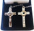 Pewter Chain Crucifix with Jerusalem Relic Pewter Chain Crucifix with Jerusalem Relic