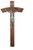 Bent Walnut Wall Crucifix