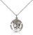 Sterling Silver St. Elizabeth Ann Seton Pendant, stainless steel Lite Curb Chain, 3/4" x 5/8" Sterling Silver St. Elizabeth Ann Seton Pendant, stainless steel Lite Curb Chain, 3/4" x 5/8"