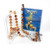 First Communion Olive Wood Bead Rosary with Holy Card First Communion Olive Wood Bead Rosary with Holy Card