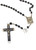 Tiny Black Cocoa Bead Rosary