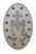 Miraculous Medal Plaque in Pewter Style with Gold Highlights
