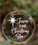 Glass Christmas Ornament - Jesus is Our Christmas Star 9929
