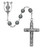 Blessed Mary Imitation Hematite Rosary