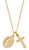 Gold over Sterling Silver Crucifix and Guadalupe Medal Set 16-18" JD111