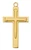 Gold over Sterling Silver Nail Cross on 24" Chain J9227