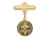 Gold over Sterling Silver St. Benedict Baby Bar Pin 440JT